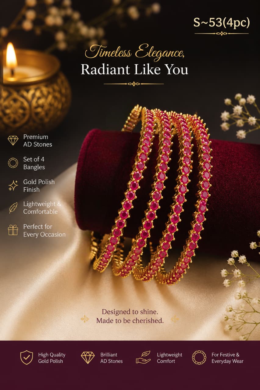 Kannika Bangles - Ruby Bridal Bangle