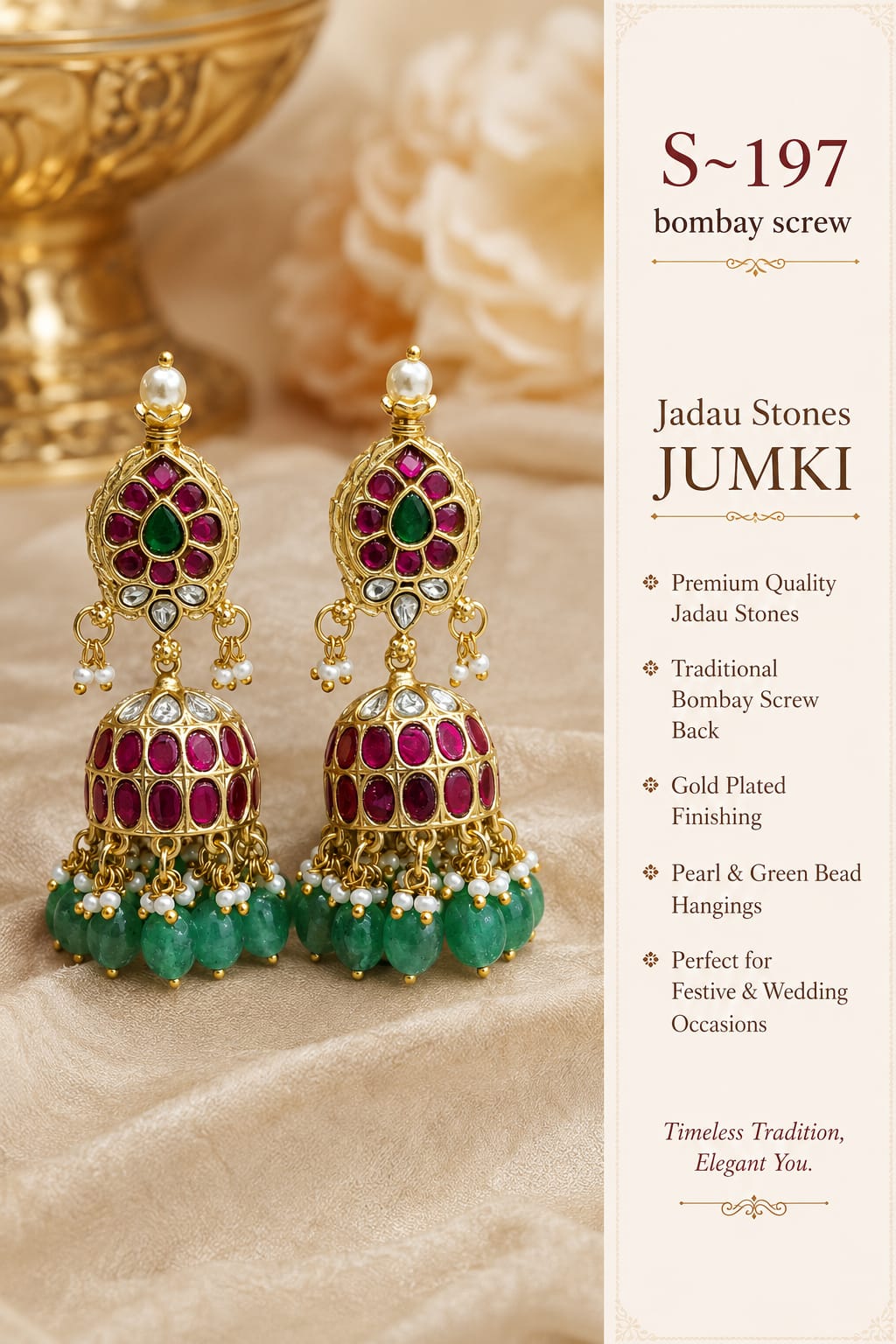 Kannika Bangles - Royal Peacock Jhumka