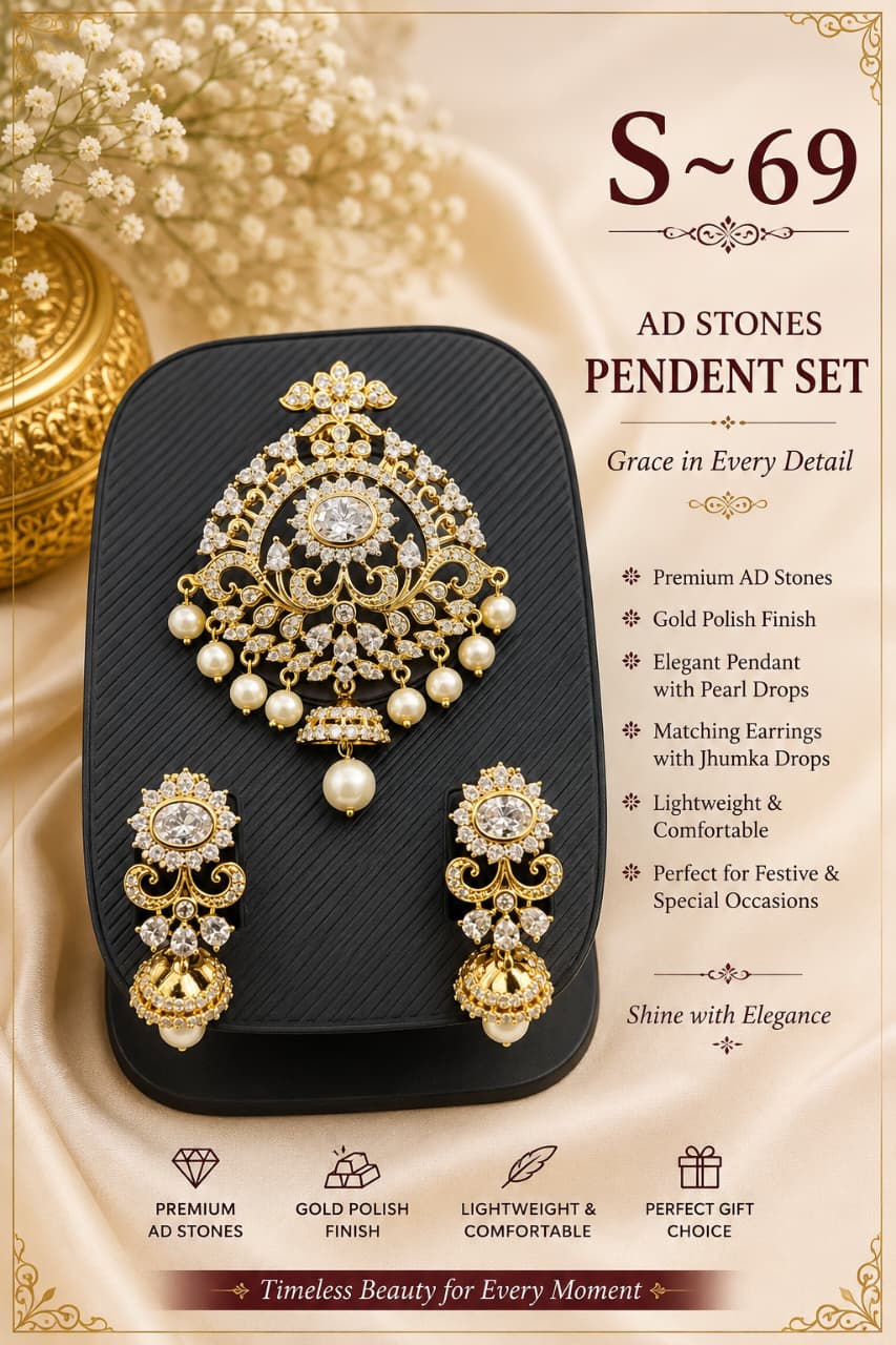 Kannika Bangles - Floral AD Pendant