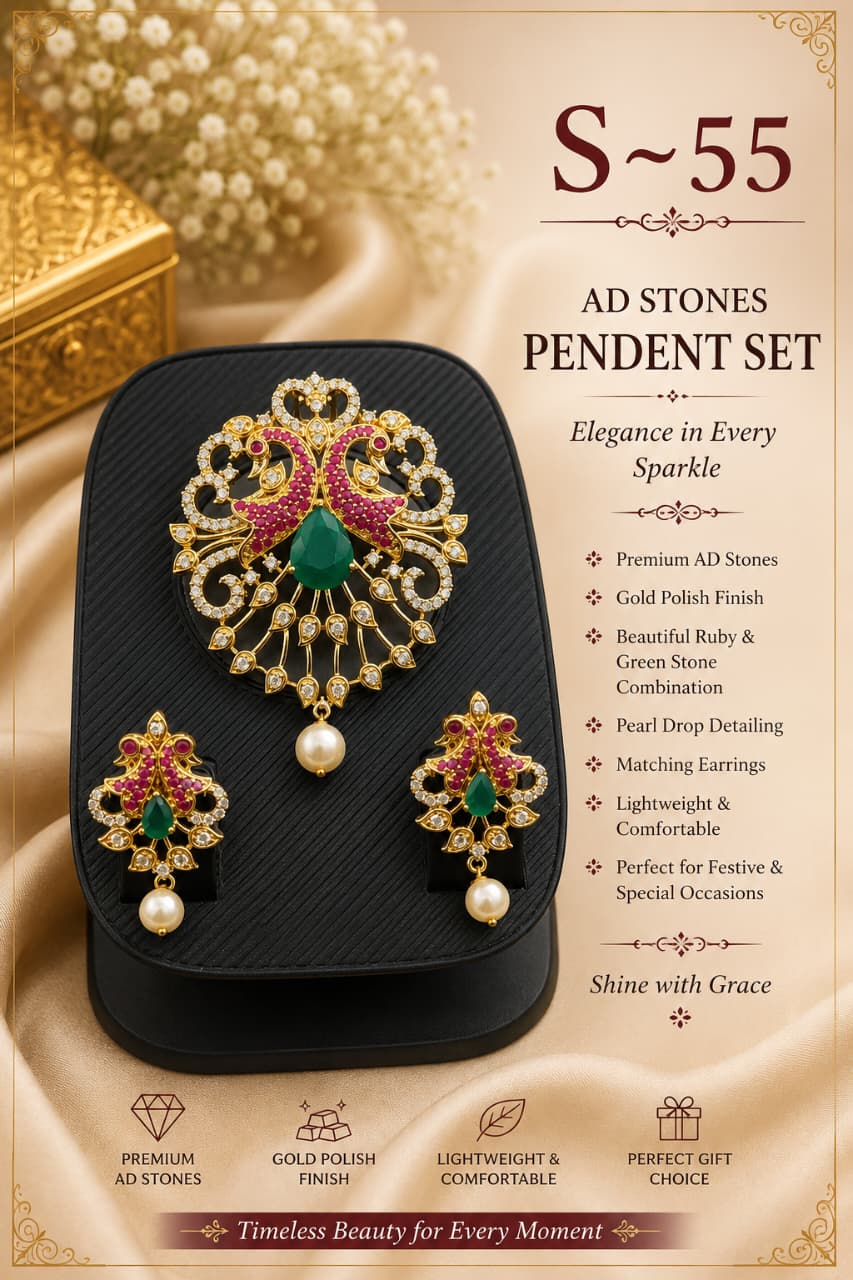 Kannika Bangles - Emerald Drop Pendant