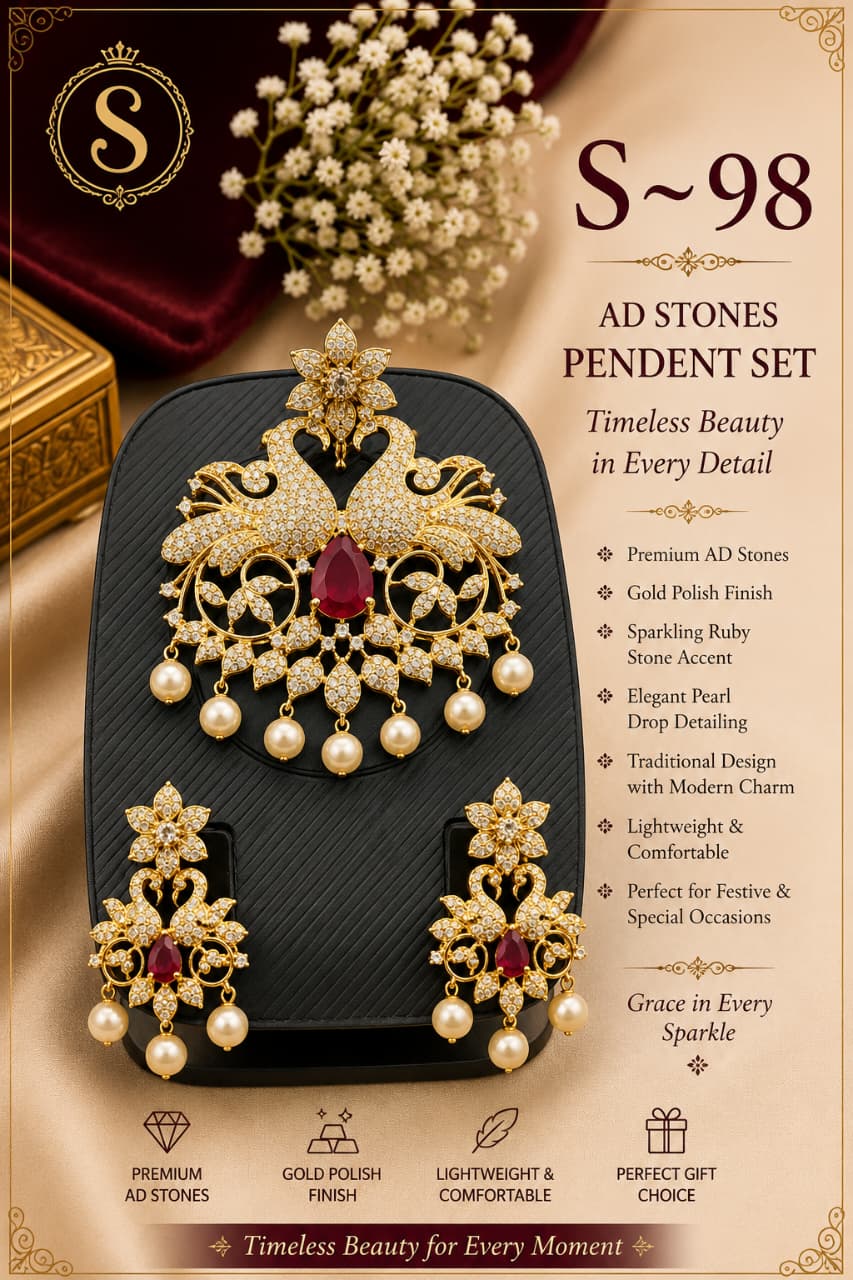 Royal Crown Pendant - Handcrafted Indian Jewellery Bangalore